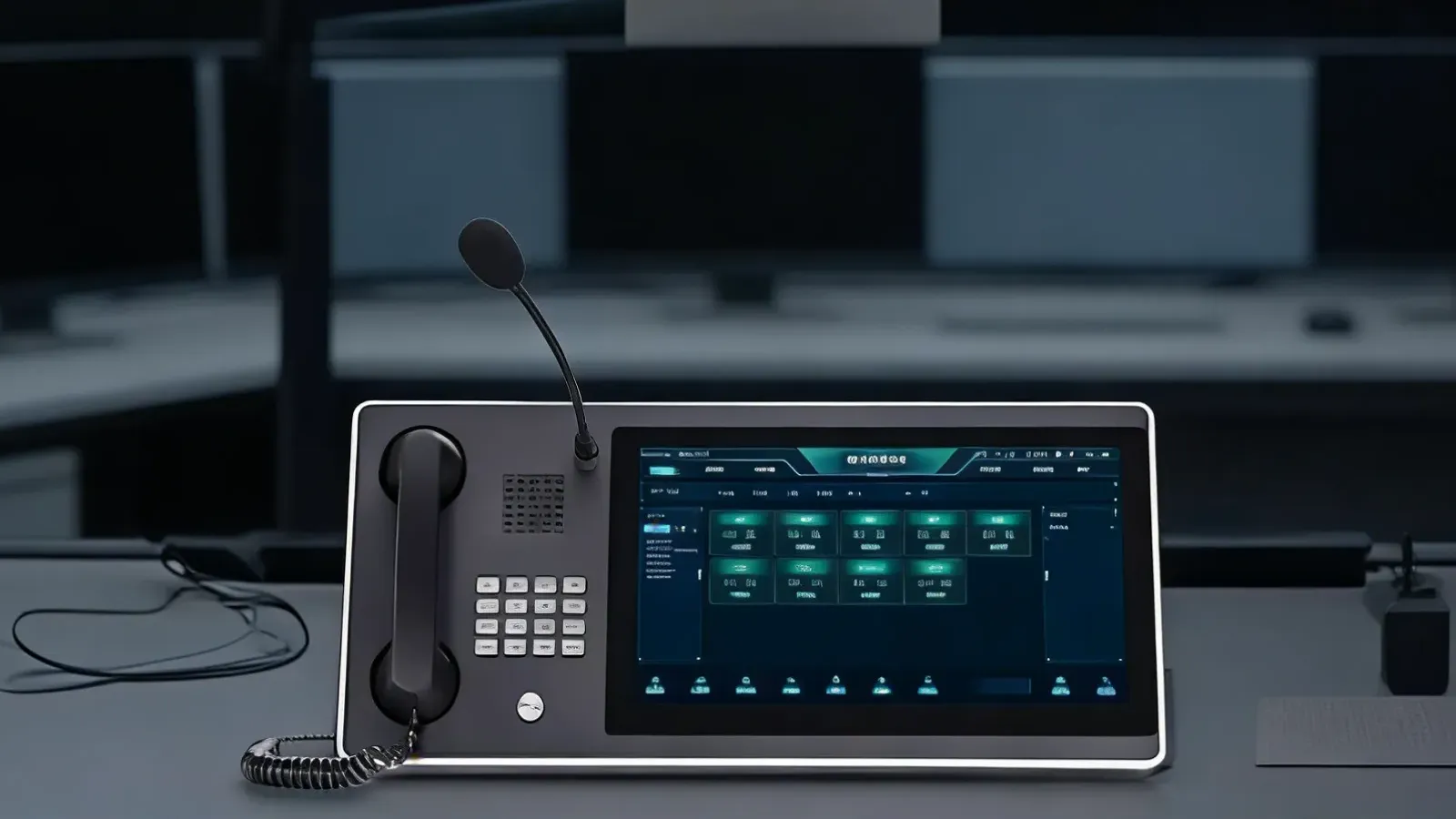 Converged Communication System Display on Dispatch Console