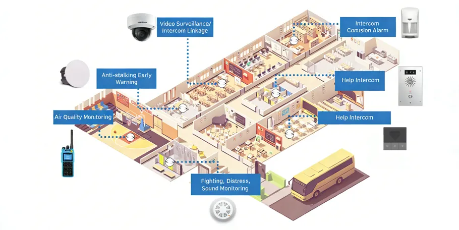 Smart Campus Integrated Sensing and Linkage Solution | Becke Telcom Campus Secur