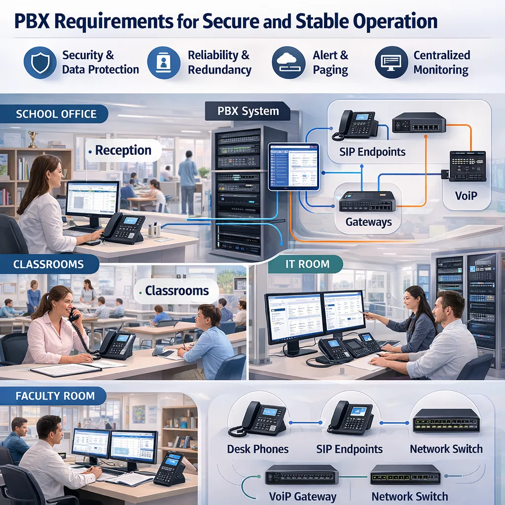 PBX Requirements for Secure and Stable Operation