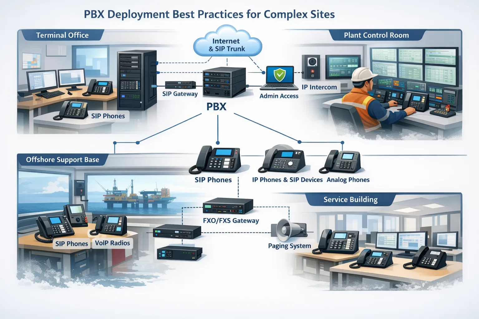 PBX Deployment Best Practices for Complex Sites