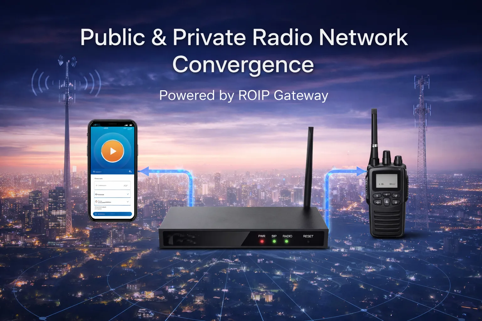 How Public and Private Radio Networks Achieve Convergence with an ROIP Gateway