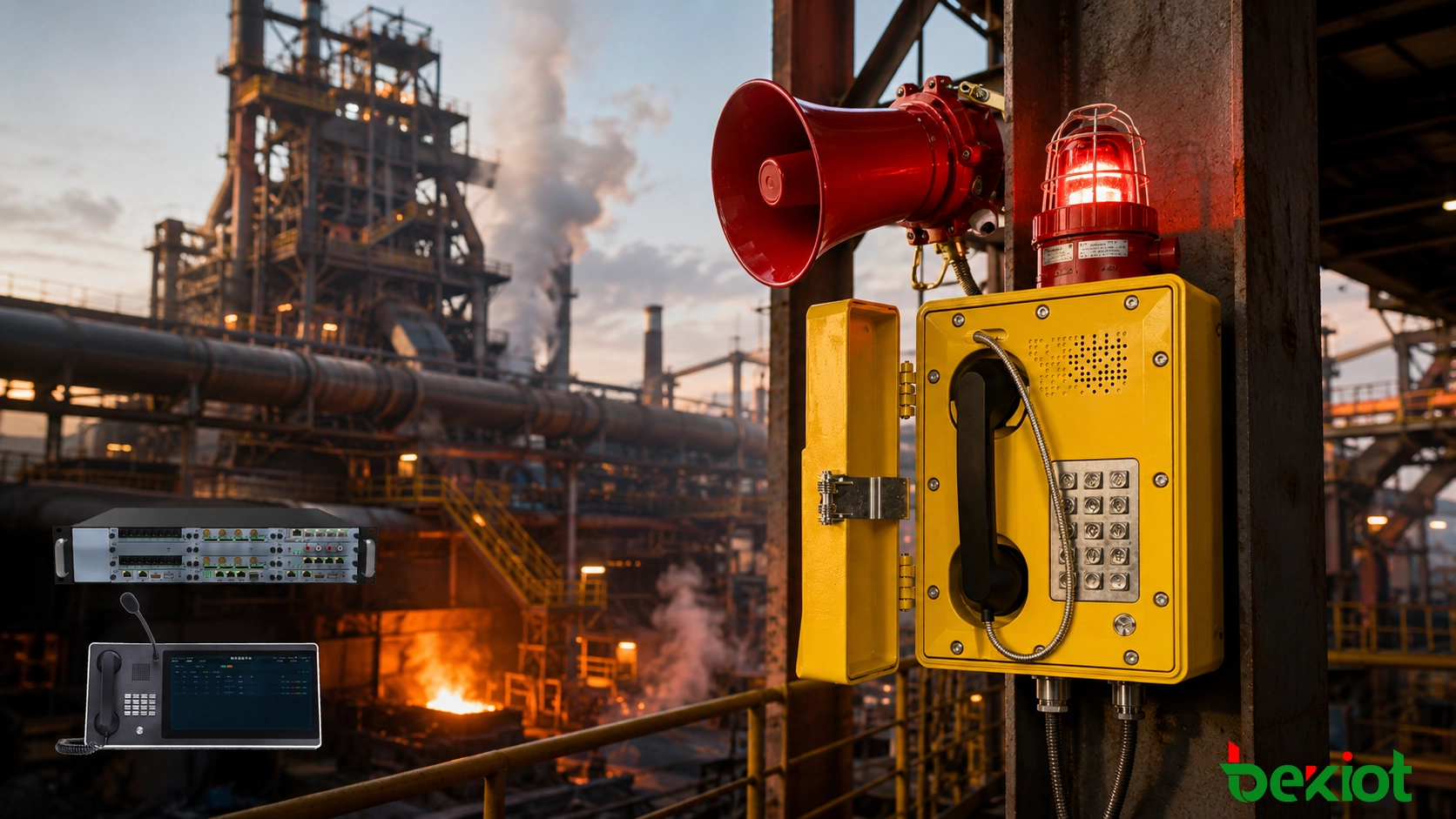 Typical Applications of Explosion-Proof Telephones in Steel 