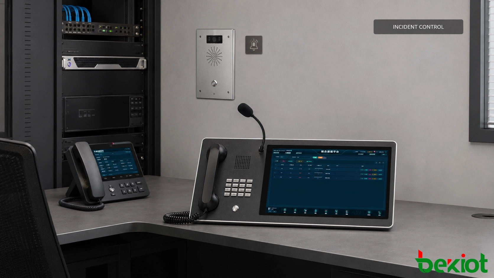 Campus dispatch platform configured for alarm routing and zone paging
