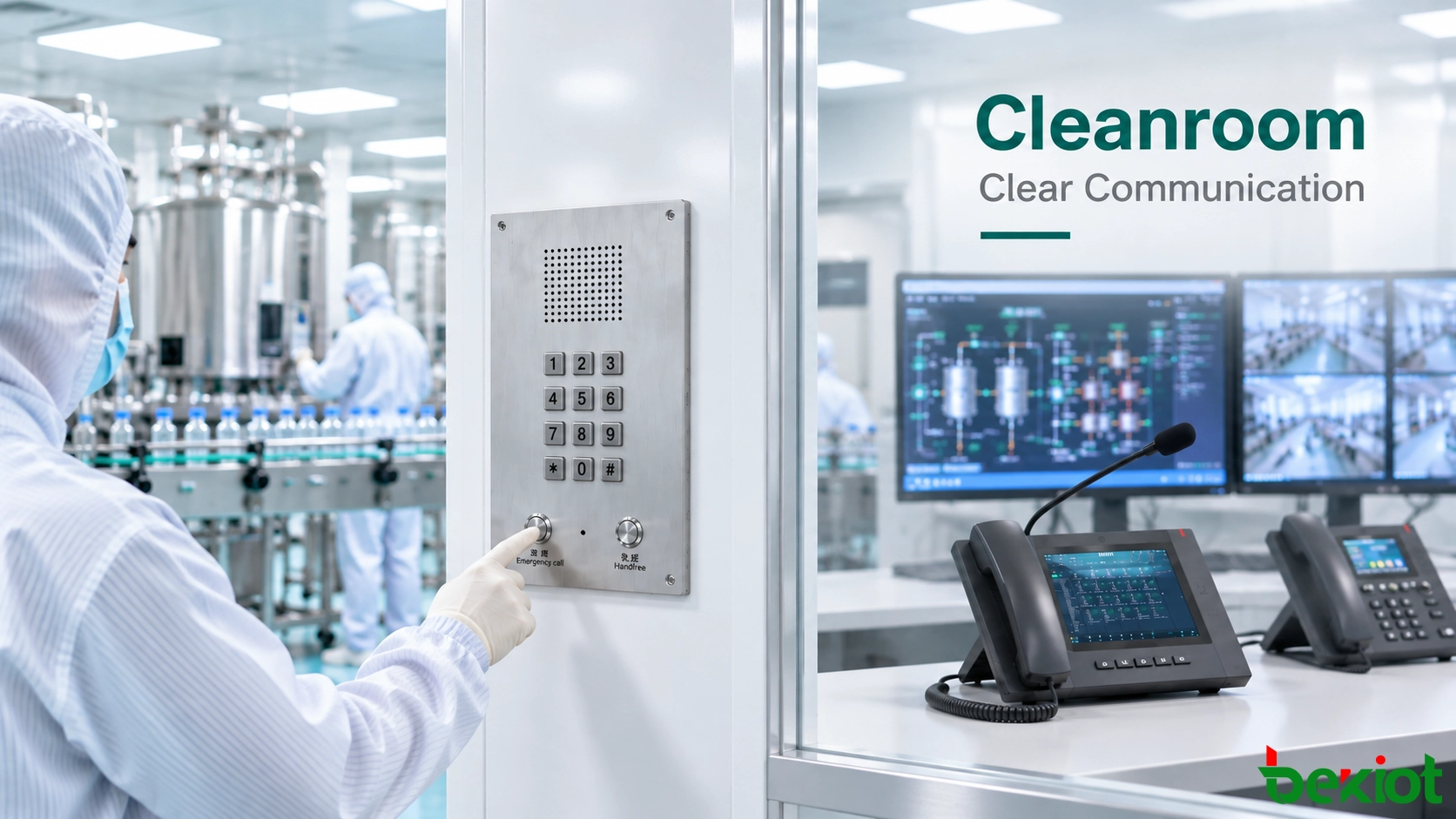 What Is a Cleanroom Telephone? SIP Communication for Control